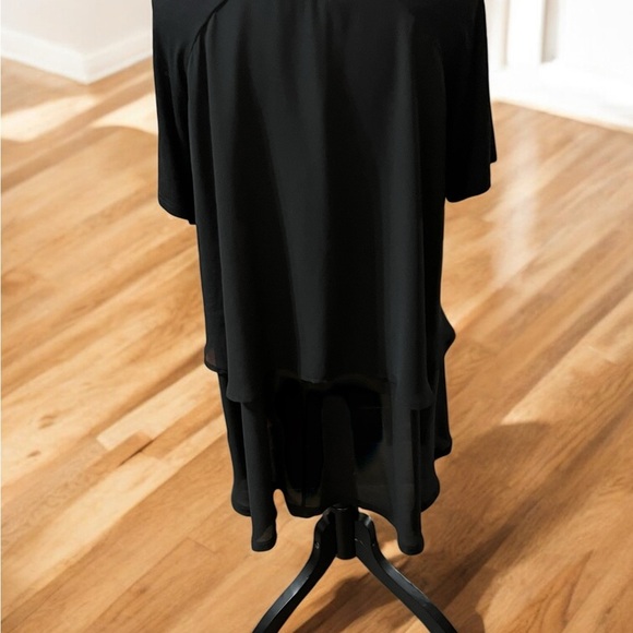 Patrizia Luca Black Relaxed Short Sleeve Tunic - Picture 3 of 4
